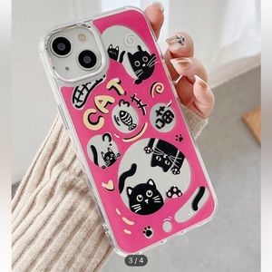 pink cute cat mirror phone case! iphone12/12pro